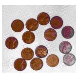 15 Wheet Pennies