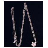 Pandora Sterling Silver 5 Petal Flower pendant and