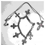 Brighton Cross Charm Bracelet & Cross Pendant
