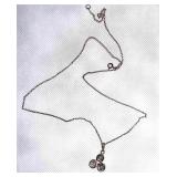 Sterling Silver Triskel Celtic Pendent and Chain