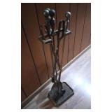 Brass Fireplace Tool Set
