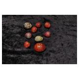 Agate trumble stone & misc