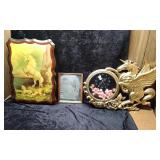 3 Unicorn Pictures & Unicorn Clock