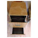 2 Drawer file Cabinet on wheel