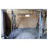 2 Metal & Wood Saw Horses