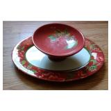Christmas Serving Plate & Candy Dish