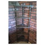 5 Tier Wooden Spindle Cornere Shelf
