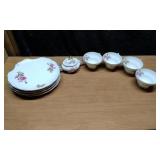 Royal Rose Snack Plates & Teacup