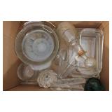 Clear Glass Ware & Misc