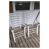 2 Solid Wood Rocking Chairs