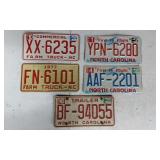 North Carolina License Plate