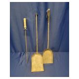 2 Fireplace Shovels & Poker