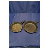 2 Iron Skillets