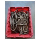 Tote Of Misc. Rope