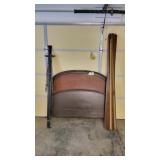 Full Size Wooden Bed Frame W/Rails