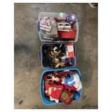 3 Totes of Christmas Decor