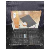 Heated Dog Pad & Small Metal Kennel