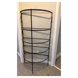 Metal Shelf W/Glass Inserts