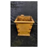 Wooden Bucket W/Metal Band