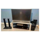 48" Sony TV, DVD Players & Speaker W/TV Stand