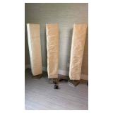 3 Mid Century Type Floor Lamps
