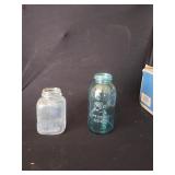 Blue Ball Half Gallon Jar and Misc Jar