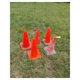 5 20" Orange Cones