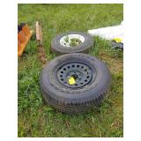 Two Tires with Rims