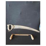 Drawing Knife and Pruning Saw