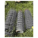 3 Partial Rolls Woven Wire