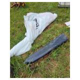 Two Partial Rolls of Plastic Sheeting