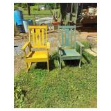 2 Antique Wooden Rockers