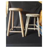 2 Wooden Stools
