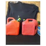 2 Plastic Gas Cans