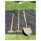 Shovel, Digger, and Sledgehammer