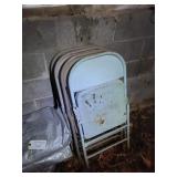 5 Metal Folding Chairs