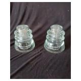 2 Glass Insulators