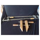 1 Wood Clamp and 2 Bar Clamps