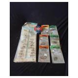 Assortment of Fishing Hooks and Supplies