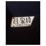 1952 Tennessee Tag