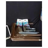 Assortment of L-Brackets and Shelf Brackets