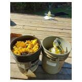 2 Buckets of Fence Insulators