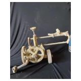 Antique Table Hand Crank Bench Grinder