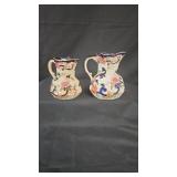 2 Mason's 'Mandalay' Ironstone Pitchers