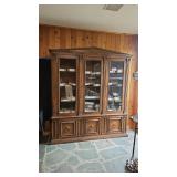 6 Door China Cabinet W/4 Interior Shelves