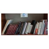 Shelf of Misc. Hardback Books