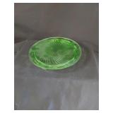 Uranium Glass Cake Plate