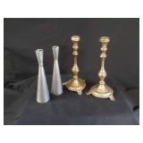Brass & Pewter Candle Sticks