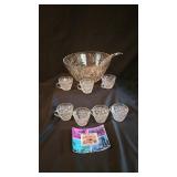 Arlington Punch Bowl W/7 Cups & Ladle