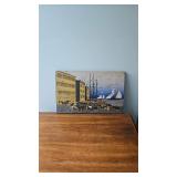 George Nathan Hand-Screened Wooden Painting